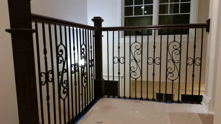 Renovated entryway by wood stairs Chicagoland